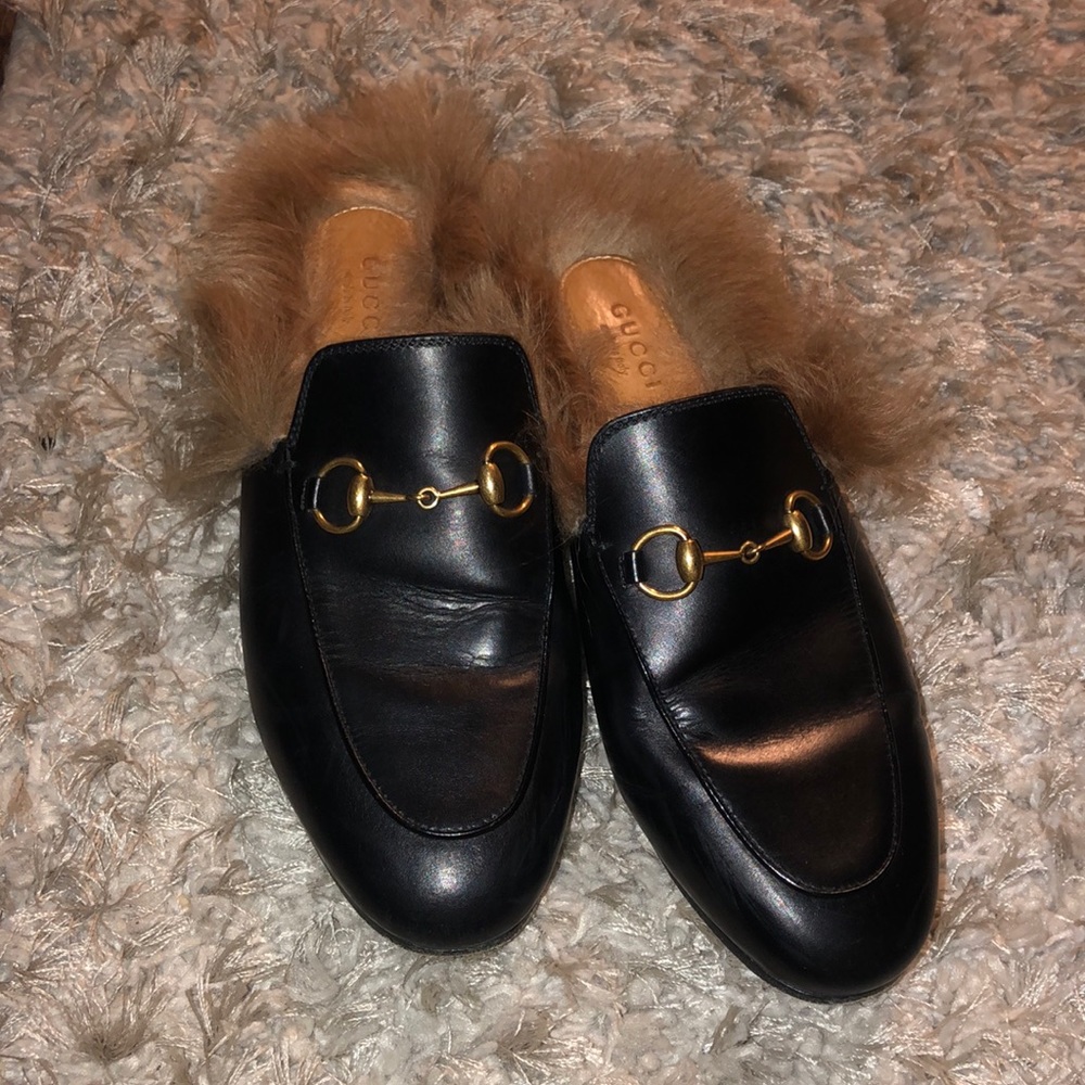 Gucci Princetown Fur Lined Mules